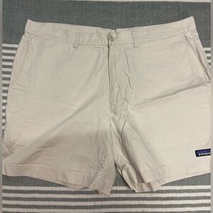 Patagonia Men's Light Tan Flat Front Shorts